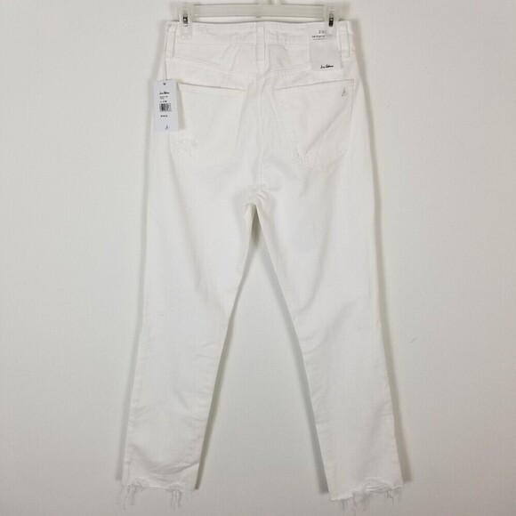 Sam edelman women The Stiletto Straight Jeans High rise Ankle White 26 - Picture 3 of 6